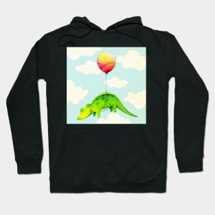 Alligator & Red Balloon Hoodie